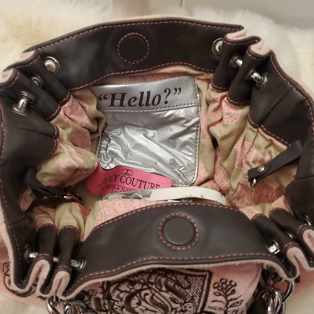 ***SOLD***Juicy Couture Pink Hobo Handbag! - Picture 6 of 10